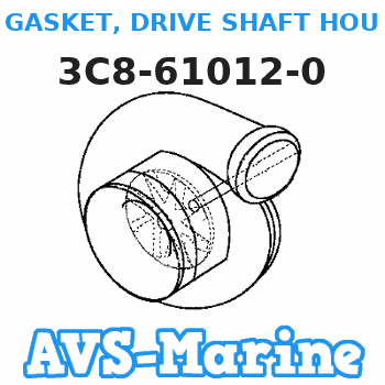 3C8-61012-0 GASKET, DRIVE SHAFT HOUSING Tohatsu 