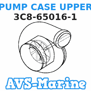 3C8-65016-1 PUMP CASE UPPER Tohatsu 