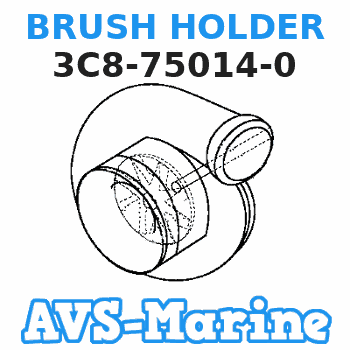 3C8-75014-0 BRUSH HOLDER Tohatsu 