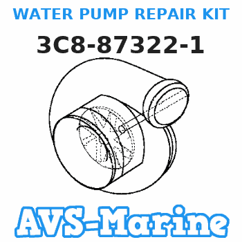 3C8-87322-1 WATER PUMP REPAIR KIT Tohatsu 