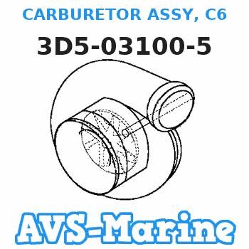 3D5-03100-5 CARBURETOR ASSY, C6 Tohatsu 