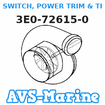 3E0-72615-0 SWITCH, POWER TRIM & TILT Tohatsu 