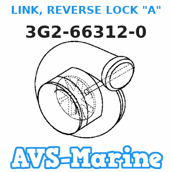 3G2-66312-0 LINK, REVERSE LOCK "A" Tohatsu 