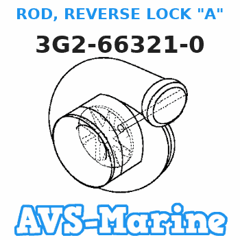 3G2-66321-0 ROD, REVERSE LOCK "A" Tohatsu 