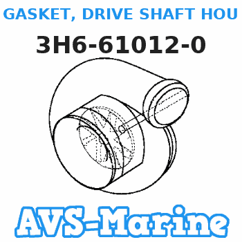 3H6-61012-0 GASKET, DRIVE SHAFT HOUSING Tohatsu 