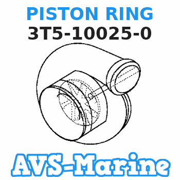 3T5-10025-0 PISTON RING Tohatsu 