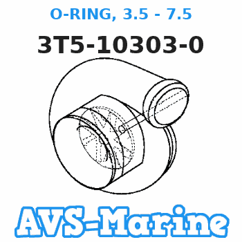 3T5-10303-0 O-RING, 3.5 - 7.5 Tohatsu 