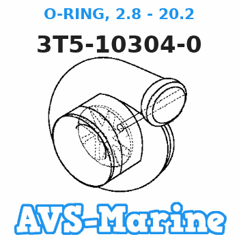 3T5-10304-0 O-RING, 2.8 - 20.2 Tohatsu 