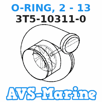 3T5-10311-0 O-RING, 2 - 13 Tohatsu 
