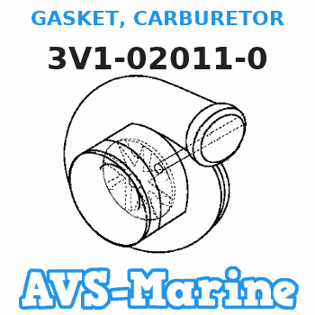 3V1-02011-0 GASKET, CARBURETOR Tohatsu 