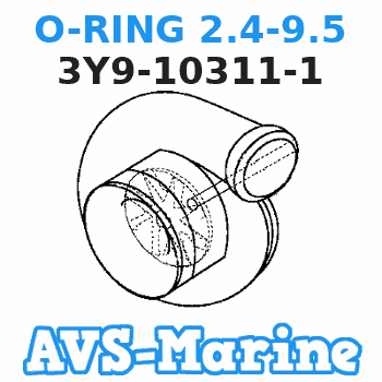 3Y9-10311-1 O-RING 2.4-9.5 Tohatsu 