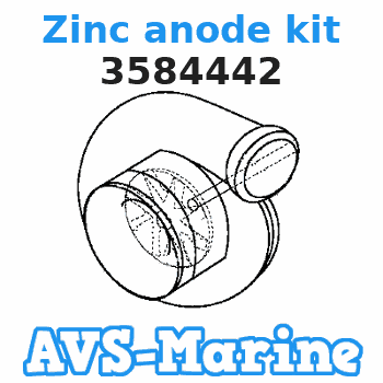 3584442 Zinc anode kit Volvo Penta 