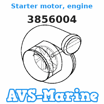 3856004 Starter motor, engine Volvo Penta 