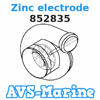 852835 Zinc electrode Volvo Penta 