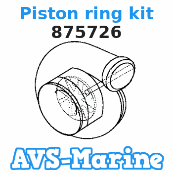 875726 Piston ring kit Volvo Penta 